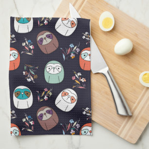 Lazy Sloth Kitchen Towel