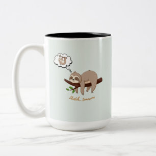 Lazy Sloth Mug – Funny Relaxing Vibes Gift