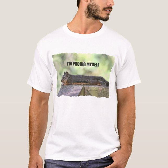 Lazy Squirrel Photo T-Shirt (Front)
