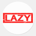 Lazy Stamp Classic Round Sticker