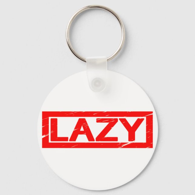 Lazy Stamp Keychain (Front)
