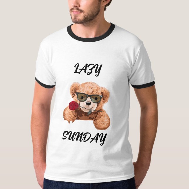 Lazy Sunday Sunday Mood Stay Cozy Weekend Vibes Ch T-Shirt (Front)