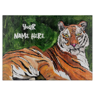 Lazy Tiger Personalized Cutting Board