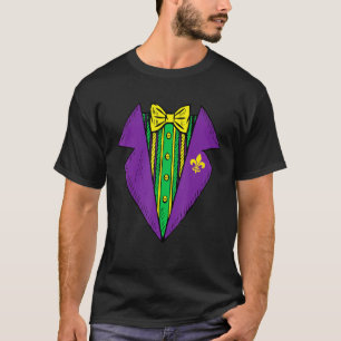 Lazy Tuxedo Costume Bow Tie Mardi Gras Carnival B T-Shirt