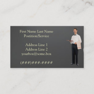 Lazy Waiter Business Card