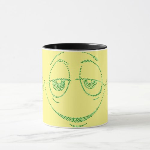 Lazyass smile emoji mug