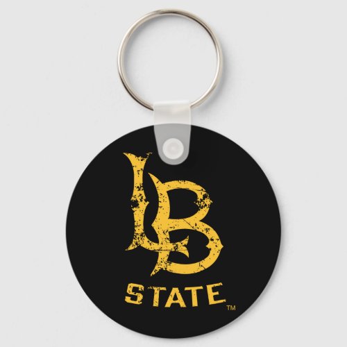 LB State Distressed Keychain