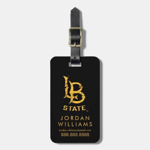 LB State Distressed Luggage Tag
