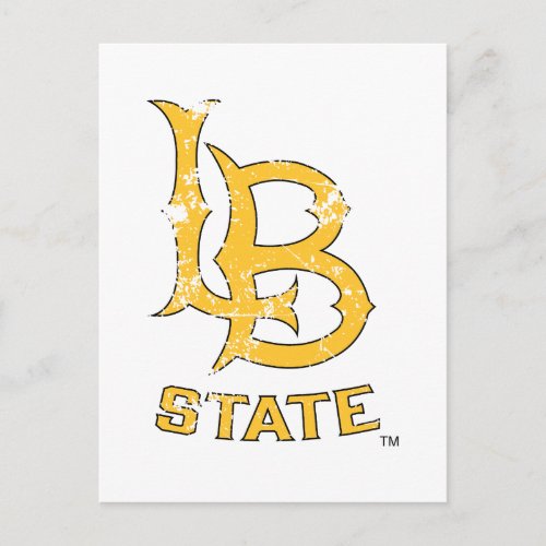 LB State Distressed Postcard