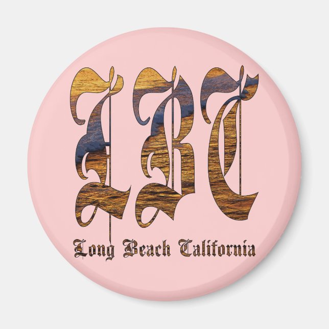LBC - Long Beach California - Ocean Magnet (Front)