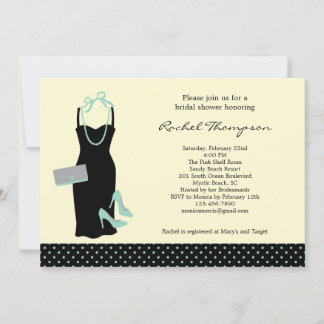 LBD Bridal Shower Invitation