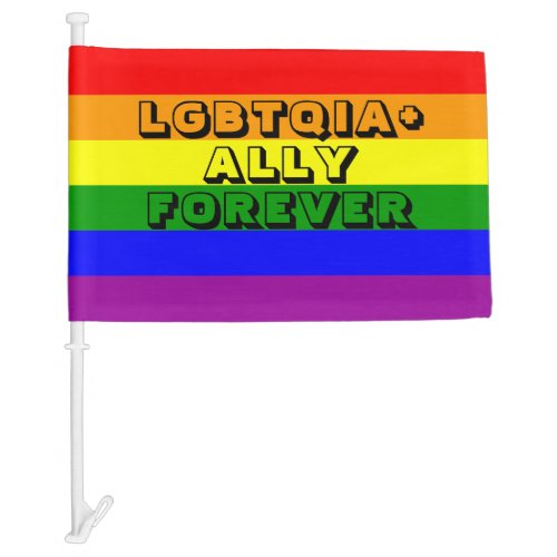 LBGT Ally Car Flag