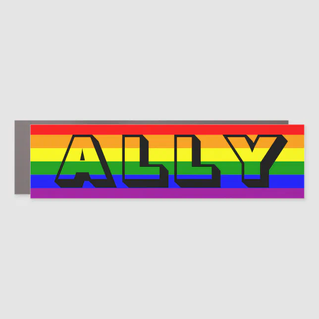 LBGT Ally Car Magnet | Zazzle