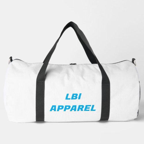 LBI APPAREL TRADEMARKED DUFFLE BAG