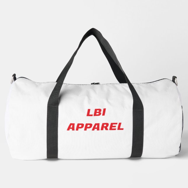 LBI APPAREL TRADEMARKED DUFFLE BEACH BAG (Front)