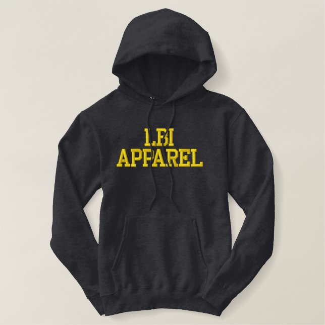 LBI APPAREL TRADEMARKED EMBROIDERED HOODIE (Design Front)