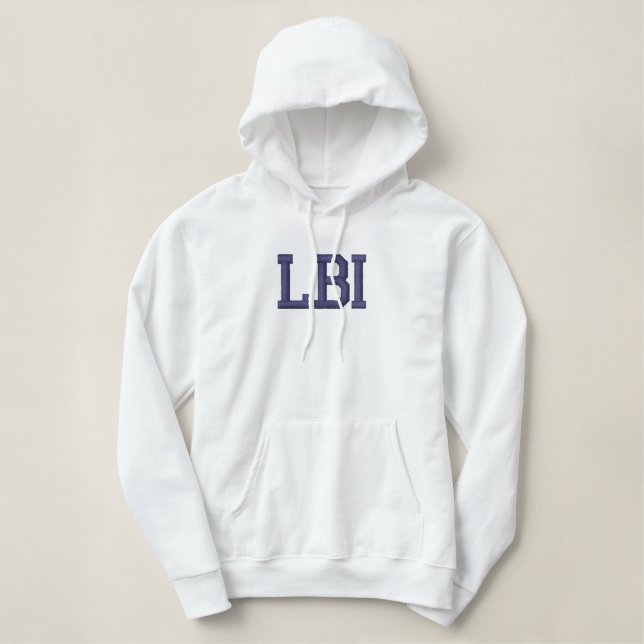 LBI HOODIE by LBI APPAREL LONG BEACH ISLAND 08008 (Design Front)
