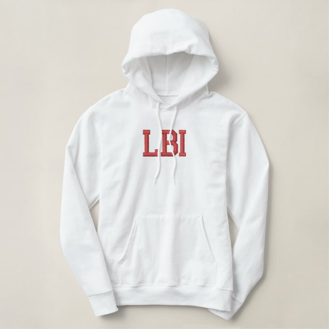 LBI HOODIE LONG BEACH ISLAND NEW JERSEY (Design Front)