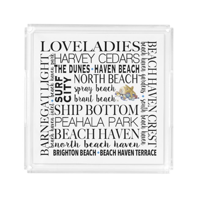 LBI Jersey Shore Tray (Front)