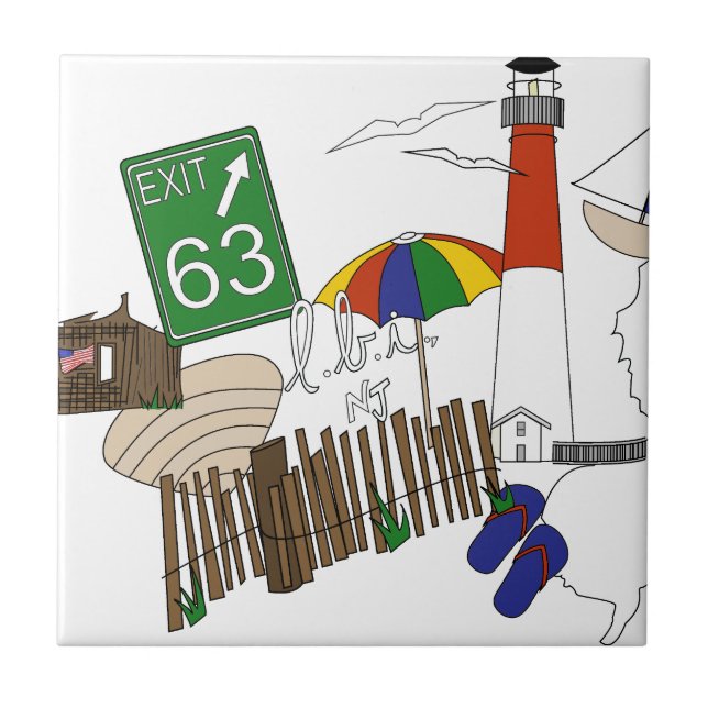 LBI Love Primary Color Collage Tile (Front)