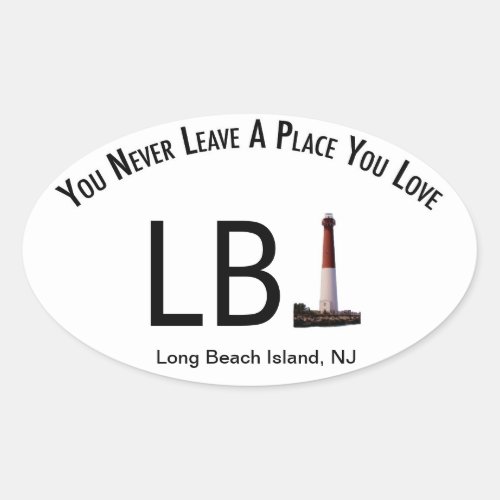 LBI Sticker Long Beach Island NJ Lighthouse