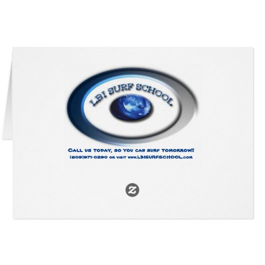 LBI Surf School card (Back Horizontal)