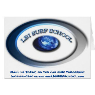 LBI Surf School card