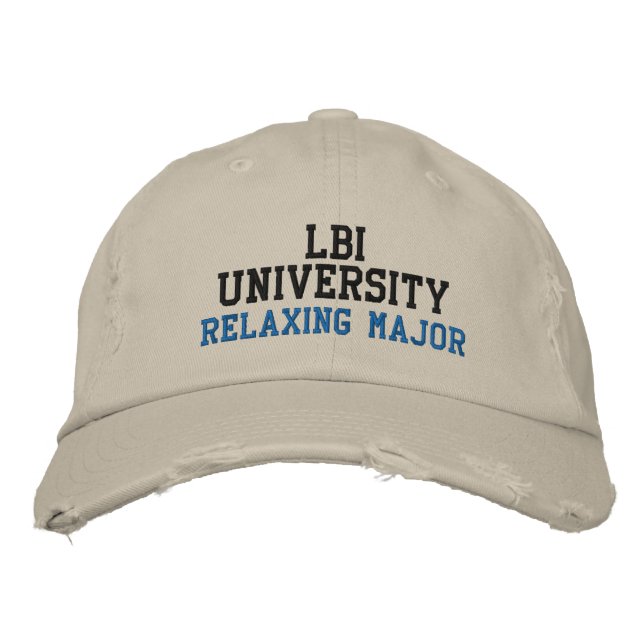 LBI UNIVERSITY  EMBROIDERED BASEBALL CAP (Front)