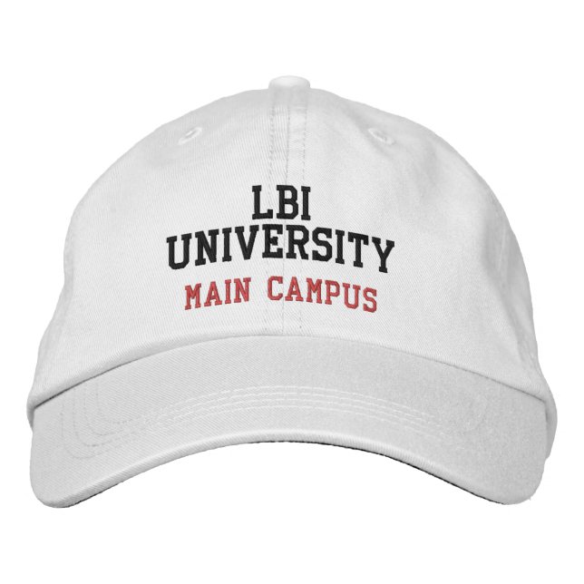 LBI UNIVERSITY MAIN CAMPUS EMBROIDERED BASEBALL CAP (Front)