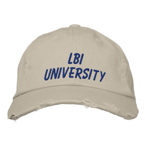 LBI UNIVERSITY REG TRADEMARK EMBROIDERED CAP