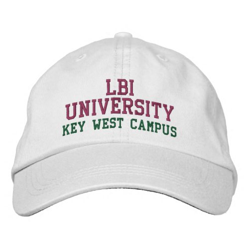 LBI UNIVERSITY REG TRADEMARK HAT LBI APPAREL