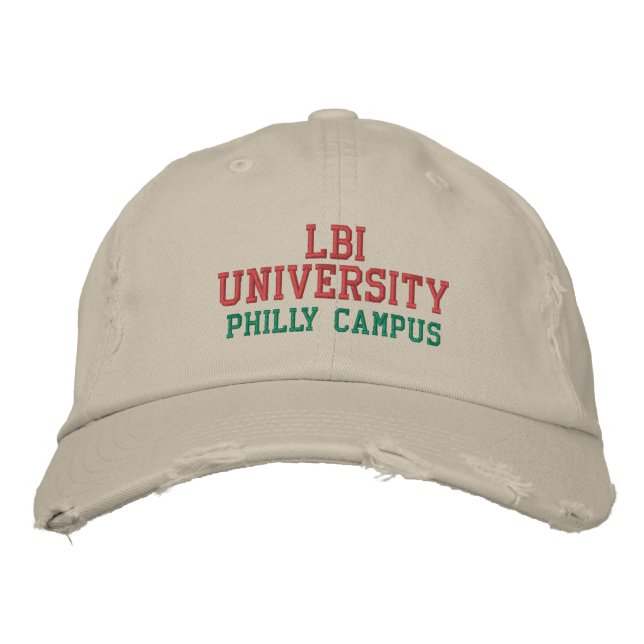 LBI UNIVERSITY TM EMBROIDERED BASEBALL CAP (Front)