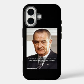 LBJ And "Knowing What's Right" Elegant iPhone 16 Case