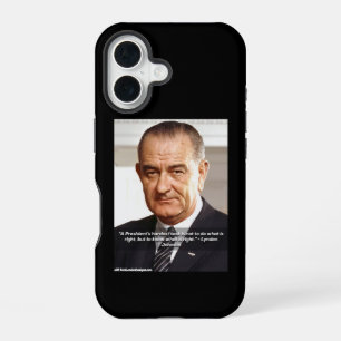 LBJ And "Knowing What's Right" Elegant iPhone 16 Case
