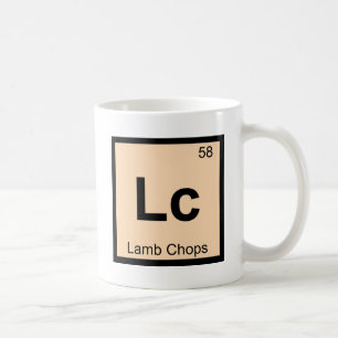 Lc - Lamb Chops Chemistry Periodic Table Symbol Coffee Mug