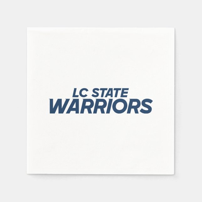 LC State Warriors Athletic Wordmark Napkins (Front)