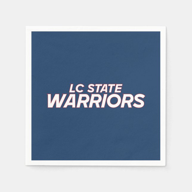 LC State Warriors Athletic Wordmark Napkins (Front)