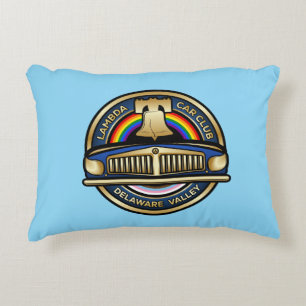LCCI DelVal Throw Pillow (Light Blue)