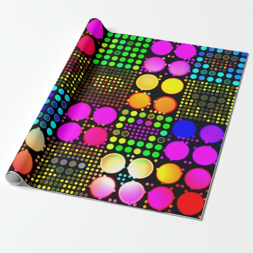 LCD Disco Lights Wrapping Paper