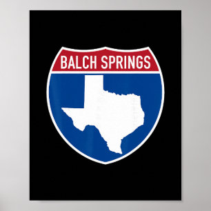 Lch Springs Texas Tx Interstate Highway Vacation S Poster