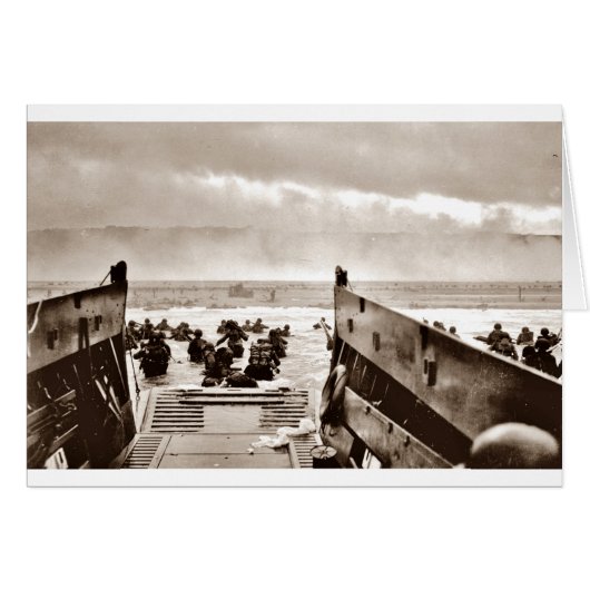LCIs Soldiers Wading Ashore Cards (Front Horizontal)