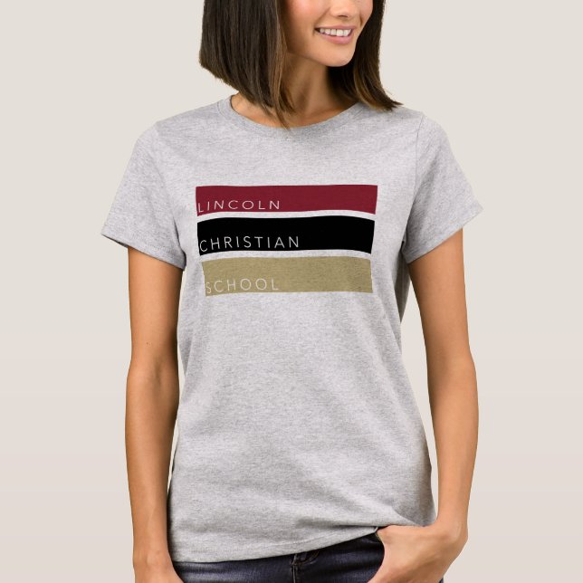 LCS - Tri-color Women's T-shirt - Grey (Front)