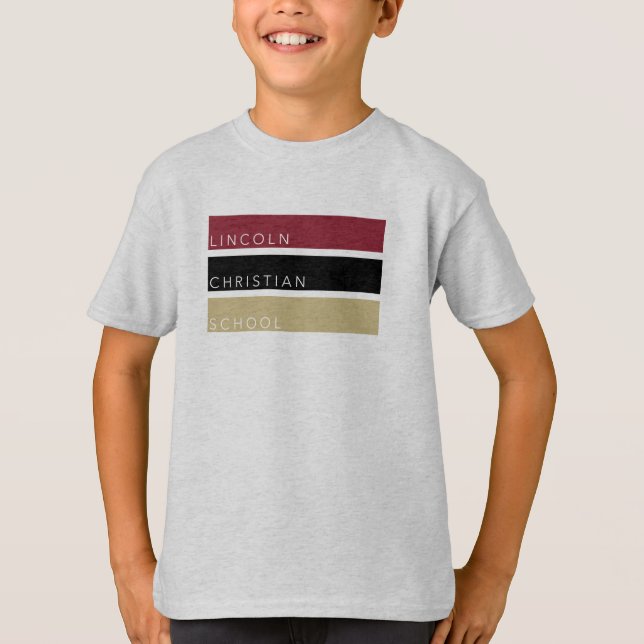 LCS - Youth LCS Tri-color Shirt - Gray (Front)
