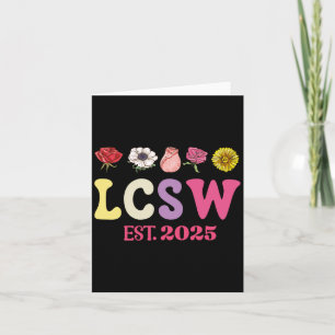 Lcsw Est 2025 Graduation Licensed Clinical Social  Card