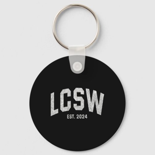 Lcsw Graduation 2024 Licensed Clinical Social Work Keychain