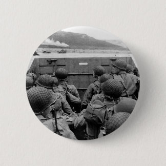 LCVP Landing Craft Approaching Omaha Beach Button