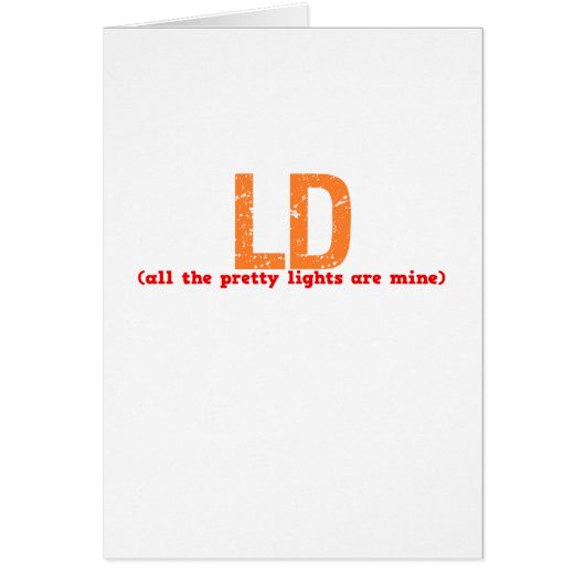 LD Description Cards (Front)