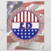 LD  Licensed Dietitian PATRIOTIC (Front)