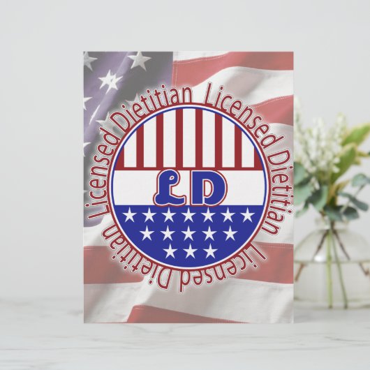 LD  Licensed Dietitian PATRIOTIC (Standing Front)