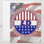 LD  Licensed Dietitian PATRIOTIC (Front/Back)